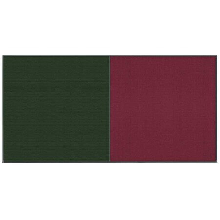 United Visual Products Enclosed Corkboard, 1 Door, 60"x36", 4" Fra UV3410-SATIN-AMETHY